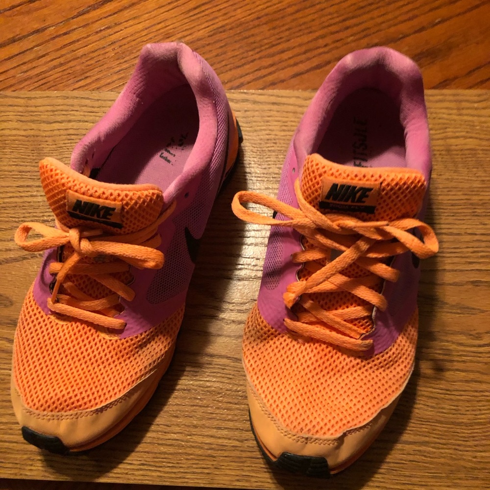 Nike multi color sneakers.